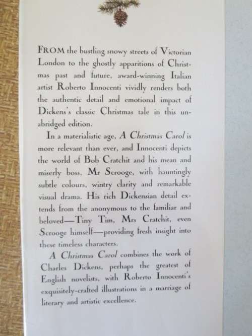 CHARLES DICKENS CHRISTMAS CAROL  Illustrated by Roberto Innocenti