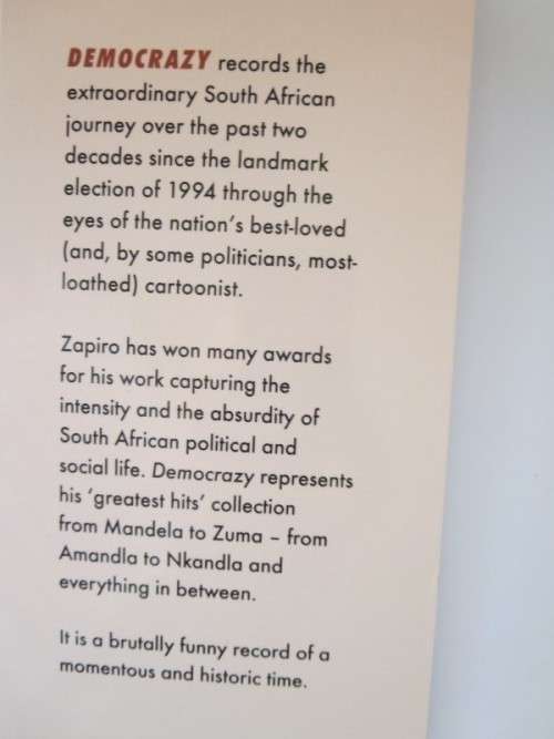 DEMOCRAZY SA`S TWENTY-YEAR TRIP  ZAPIRO  Text by Mike Wills 1994 - 2014