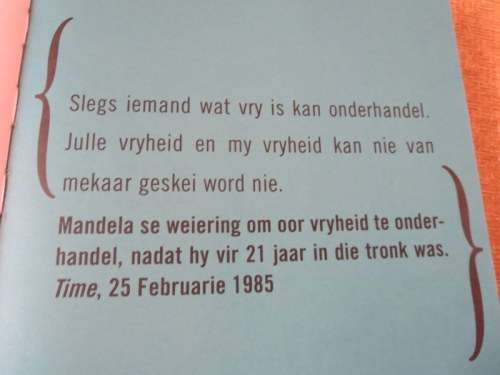 BESTE MNR. MANDELA  `n Fees van woorde en prente  deur Jomarié Dick