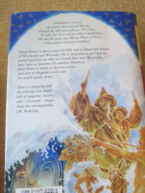 HARRY POTTER AND THE ORDER OF THE PHOENIX  by J. K. Rowling