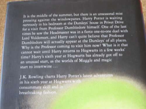 HARRY POTTER AND THE HALF-BLOOD PRINCE  by J. K. Rowling