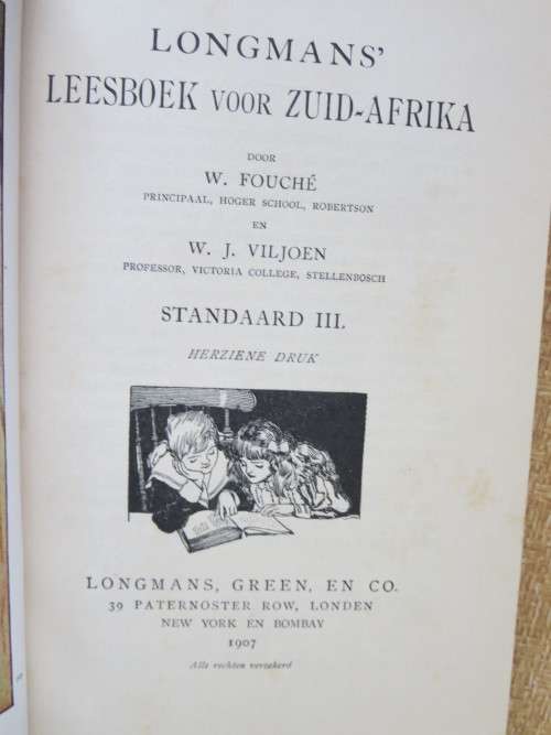 LEESBOEK VOOR ZUID-AFRIKA  STANDAARD III  door W. Fouche en W. J. Viljoen
