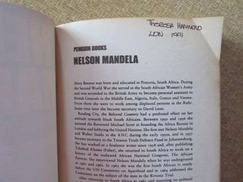 NELSON MANDELA  The Authoritative and Moving Life-story  by Mary Benson