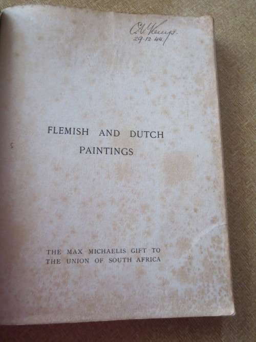 THE MAX MICHAELIS GIFT TO THE UNION OF SOUTH AFRICA