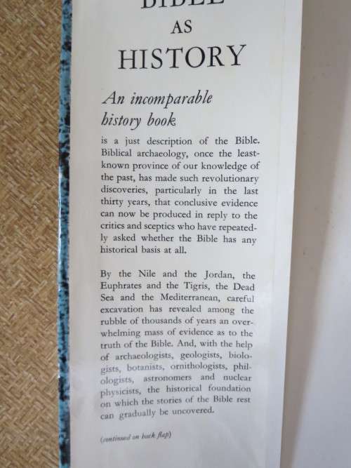 THE BIBLE HISTORY  by Werner Keller  An incomparable history book