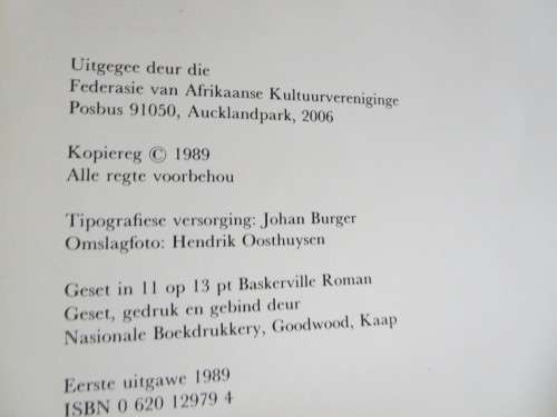 AFRIKANERBAKENS  deur Federasie van Afrikaanse Kultuurvereniginge