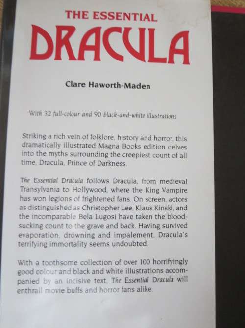 THE ESSENTIAL DRACULA by Clare Haworth-Maden The Man, Myths and Movies
