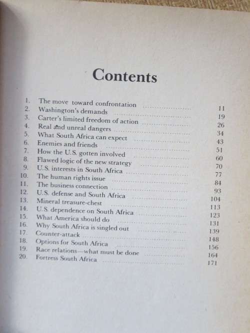 CONFRONTATION The approaching crisis between the United States and SA  by Martin C Spring