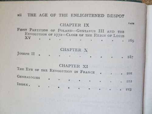 THE AGE OF THE ENLIGHTENED DESPOT  1600 - 1789  by A. H. Johnson