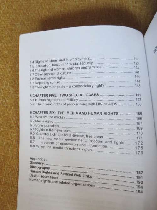 HUMAN RIGHTS HANDBOOK FOR SOUTHERN AFRICAN COMMUNICATORS by G Ansell & A Veriava