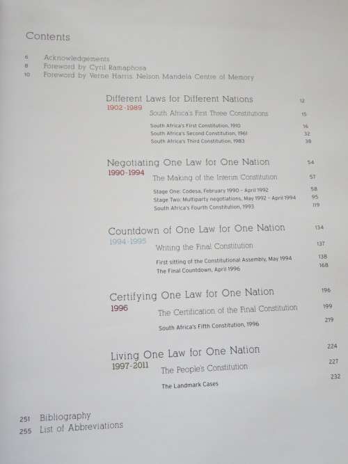 ONE LAW, ONE NATION The Making of the South African Constitution by L Segal & S Cort