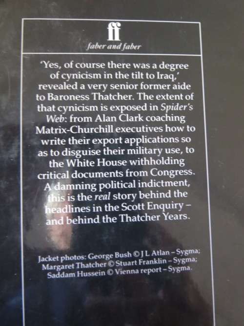 SPIDER`S WEB by Alan Friedman  Bush, Saddam, Thatcher and the Decade of Deceit