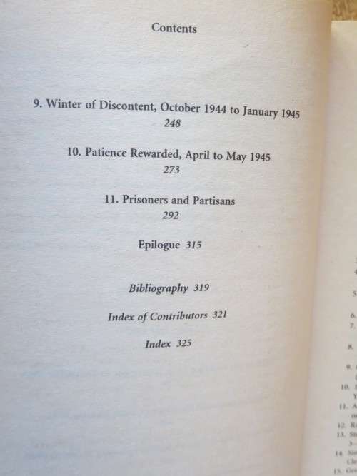 WAR IN ITALY 1943-1945  Vital Contribution to Victory in Europe  by Field Marshal Lord Carver