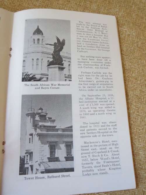GRAHAMSTOWN CITY OF THE SETTLERS 1812 - 1962 Compiled by Eric W. Turpin