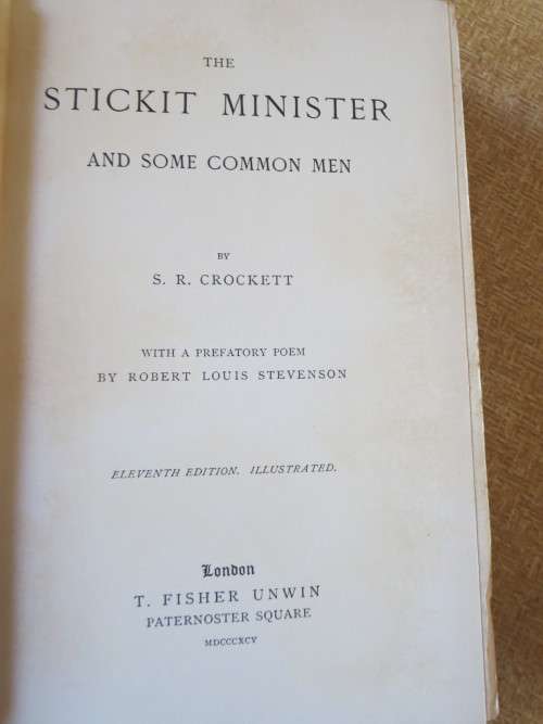 4 X  S. R. Crockett: The Srickit Minister, The Lilac Sunbonnet, The Raiders, The Grey Man