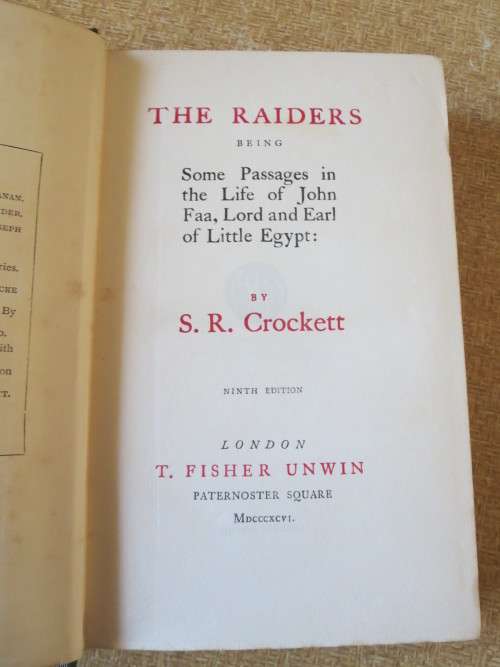 4 X  S. R. Crockett: The Srickit Minister, The Lilac Sunbonnet, The Raiders, The Grey Man