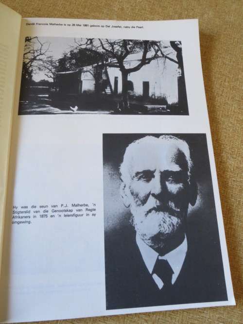 D. F. MALHERBE - `N FOTOMUSEUM  Samesteller, T. Toerien  Foto`s: E. Botha