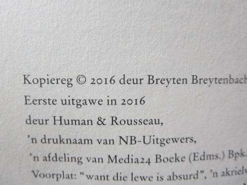 DIE NA-DOOD  deur Breyten Breytenbach