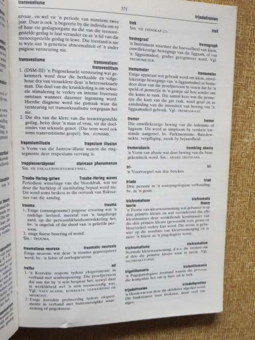PSIGOLOGIEWOORDEBOEK  deur C. Plug, W.F. Meyer, D.A. Louw & L.A. Gouws