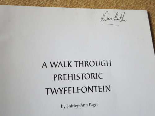 A WALK THROUGH PREHISTORIC TWYFELFONTEIN  by  Shirley-Ann Pager (Rock Art Namibia)