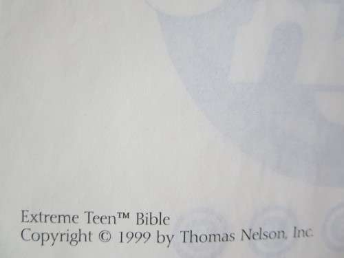 EXTREME TEEN BIBLE  New King James Version