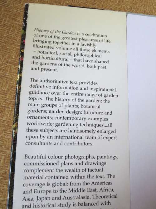 HISTORY OF THE GARDEN  Its Evolution & Design  by Howard Loxton