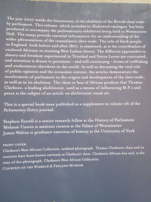 THE BRITISH SLAVE TRADE: Abolition, Parliament and People  by S. Farrell, M. Unwin & J. Walvin
