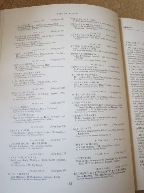 DICTIONARY OF BRITISH SCULPTORS  1660 - 1851  by Rupert Gunnis