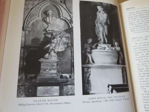 DICTIONARY OF BRITISH SCULPTORS  1660 - 1851  by Rupert Gunnis