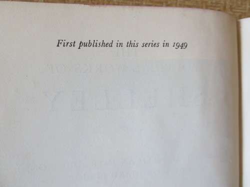 THE POETICAL WORKS OF SHELLEY  Selected by Morchard Bishop