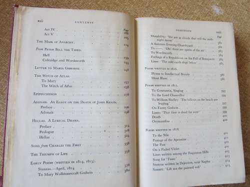 THE POETICAL WORKS OF SHELLEY  Selected by Morchard Bishop