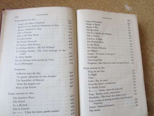 THE POETICAL WORKS OF SHELLEY  Selected by Morchard Bishop