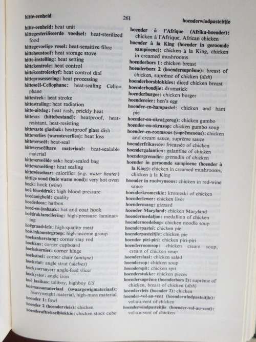 HUISHOUDKUNDEWOORDEBOEK / HOME ECONOMICS DICTIONARY