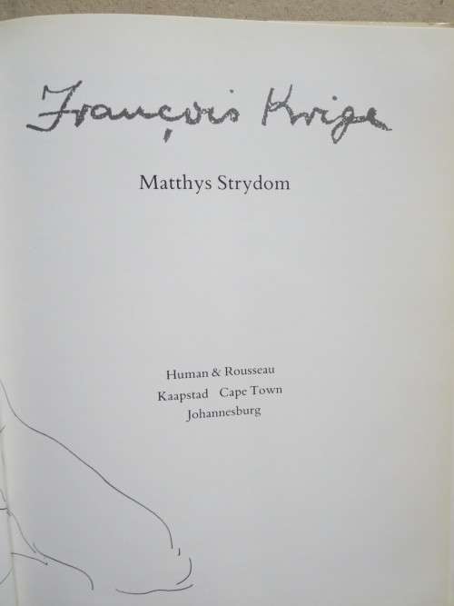 FRANCOIS KRIGE  deur Matthys Strydom