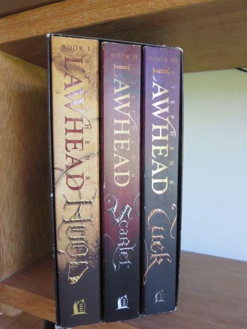THE KING RAVEN TRILOGY: HOOD, SCARLET and TUCK by Stephen R. Lawhead (3 Vol. in Slipcase)