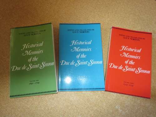 HISTORICAL MEMOIRS OF THE DUC DE SAINT-SIMON by Lucy Norton (TRILOGY in Slipcase)