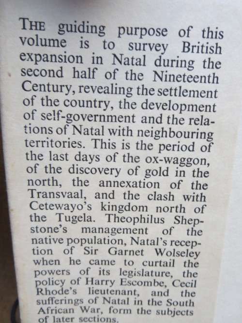 LATER ANNALS OF NATAL Compiled and Edited by Alan F. Hattersley