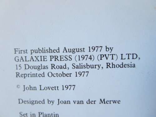 CONTACT  by John Lovett  (Rhodesian war)