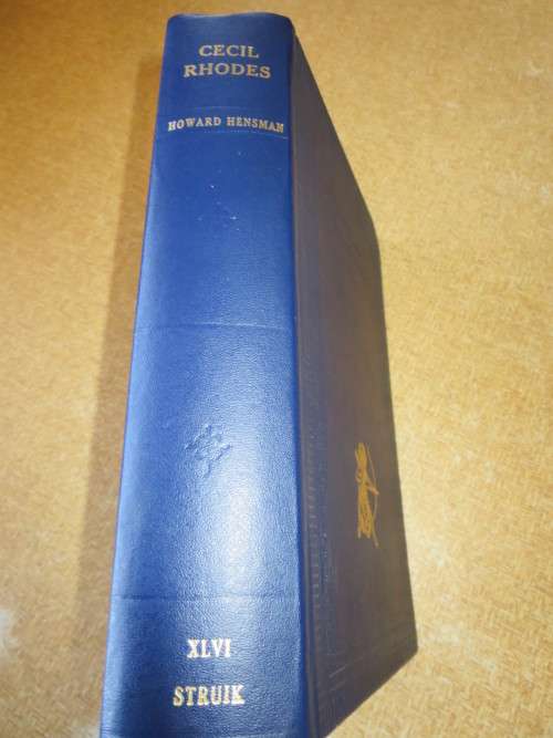 CECIL RHODES  by Howard Hensman AFRICANA COLLECTANEA SERIES VOLUME XLVI