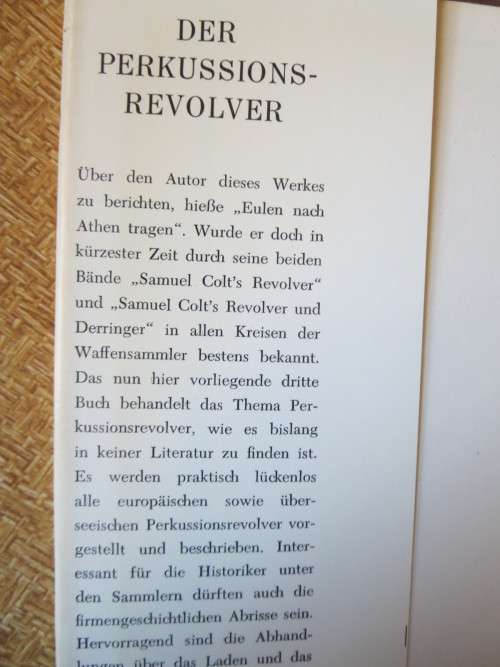 Der Perkussions-Revolver by Günter Schnitt (Text in German)