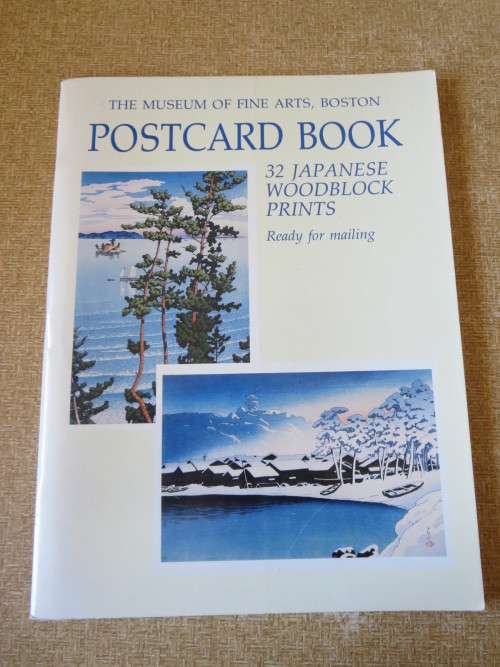 POSTCARD BOOK 32 JAPANESE WOODBLOCK PRINTS  (Ready for mailing)