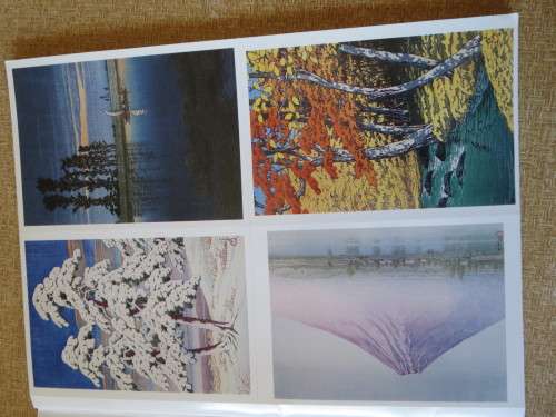 POSTCARD BOOK 32 JAPANESE WOODBLOCK PRINTS  (Ready for mailing)
