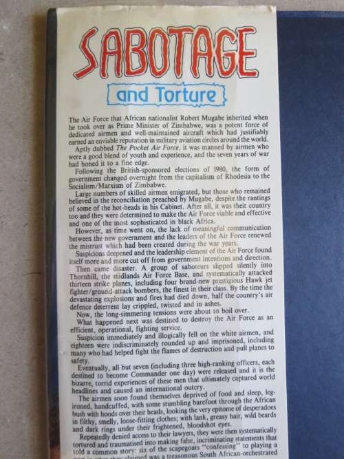 SABOTAGE AND TORTURE  As told to Barbara Cole  (RHODESIANA)