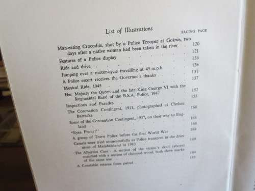 BLUE AND OLD GOLD Stories from The Outpost, Regiment Magazine of British SA Police (RHODESIANA)