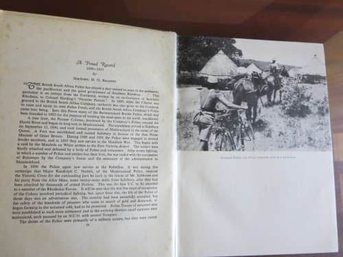 BLUE AND OLD GOLD Stories from The Outpost, Regiment Magazine of British SA Police (RHODESIANA)