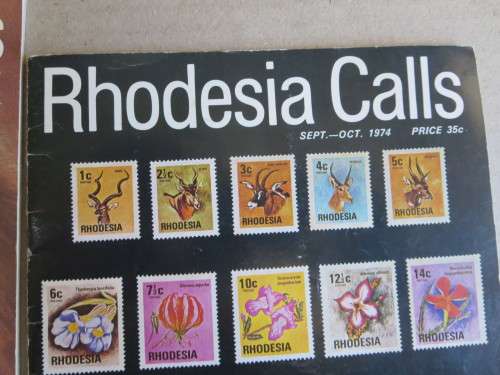 RHODESIA CALLS 2 Magazines: March-April 1975 & Sept- Oct 1974 (Rhodesia National Tourist Board)