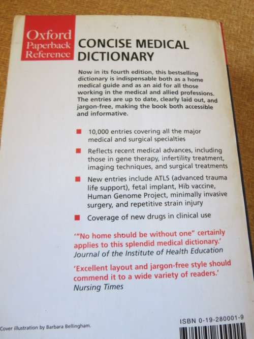 OXFORD CONCISE MEDICAL DICTIONARY  Fourth Edition