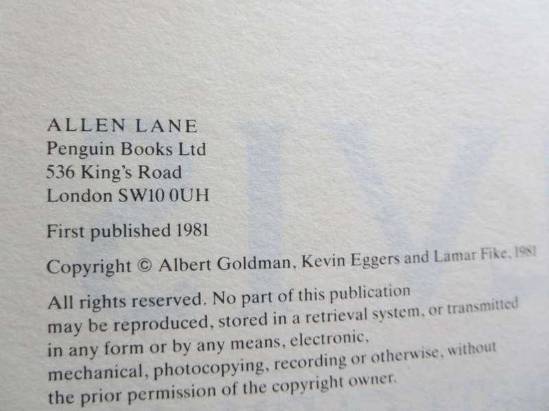 ELVIS  by Albert Goldman