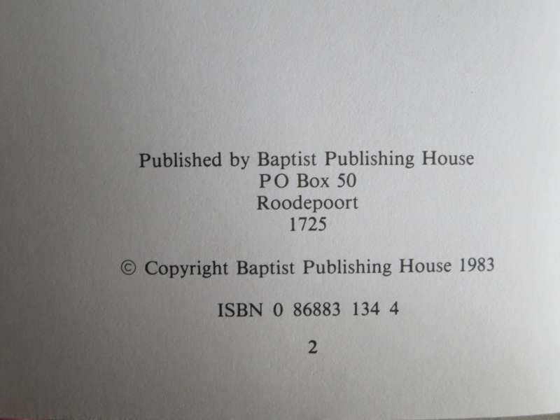 BY TAKING HEED ........ The history of Baptists in Southern Africa 1820-1977  by Sydney Hudson-Reed
