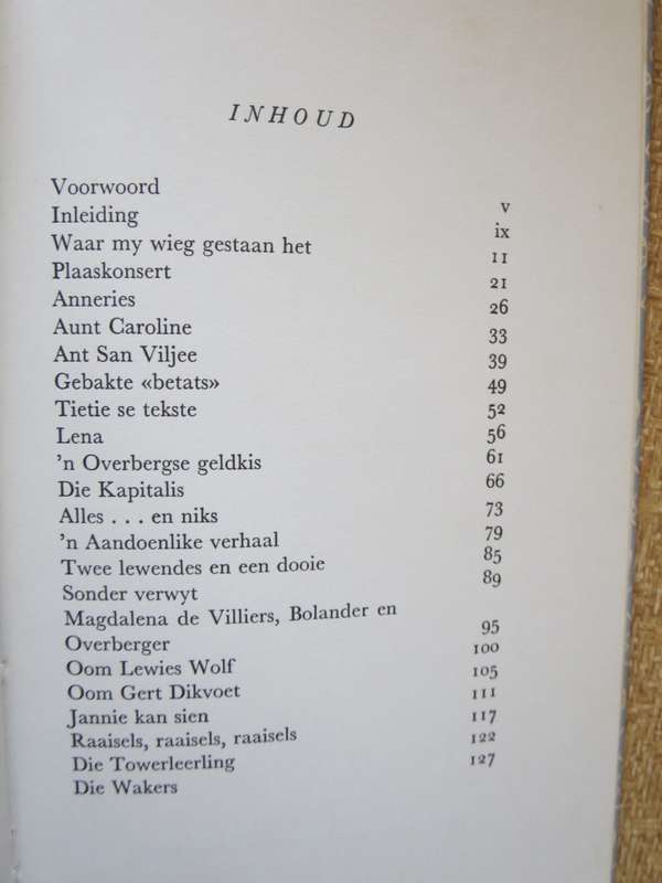 OVERBERGSE EERGISTER  deur C.G.S. de Villiers (Voorwoord: Audrey Blignault) Stories uit Overberg